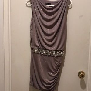 JODI KRISTOPHER GOLD/SPARKLE AFTER 5 DRESS NWOT